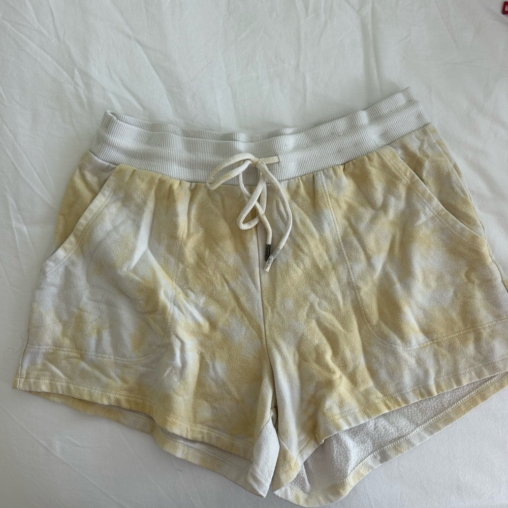 Stars Above Yellow and White Athletic Shorts